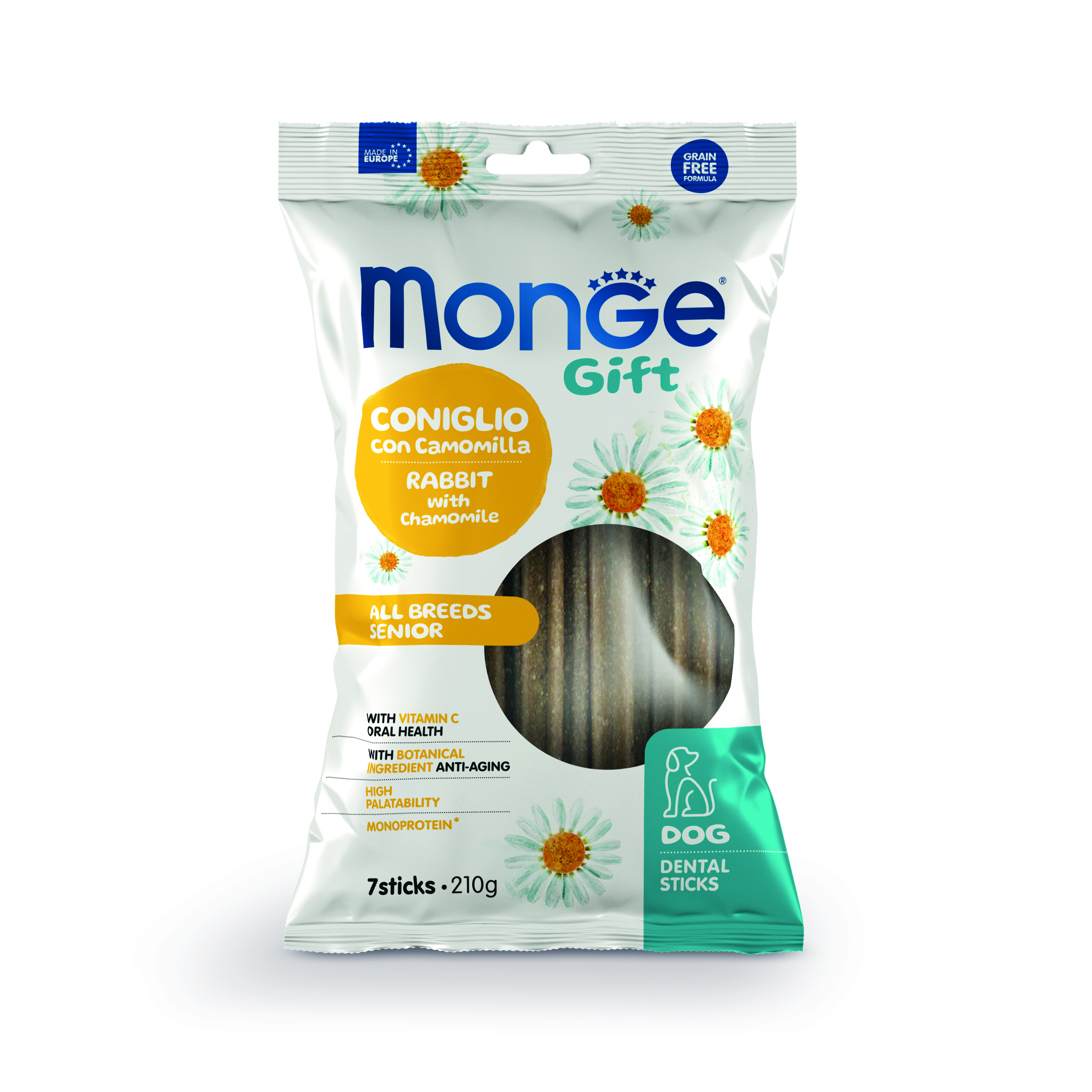 MONGE GIFT ALLBREEDS SENIOR DOG CONIGLIO CON CAMOMILLA_8009470085595